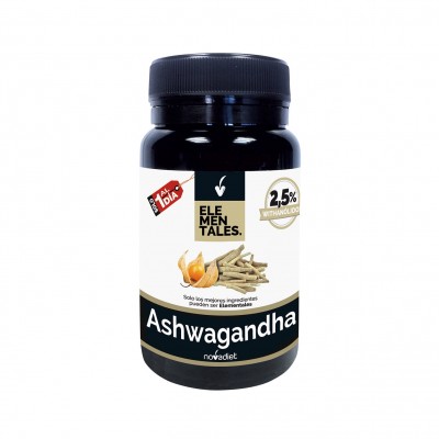 Ashwagandha - Elementales de Novadiet Novadiet 53507 Estados emocionales, ansiedad, estrés, depresión, relax salud.bio