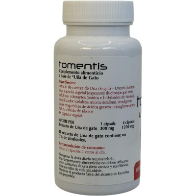 TORMENTIS (Planta uña de gato) 60 cápsulas 540mg de Plantis Artesania Agrícola ART-04264 Sistema inmunitario salud.bio