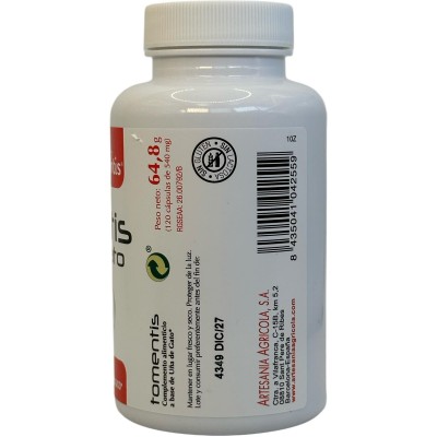 TORMENTIS (Planta uña de gato) 120 cápsulas 540mg de Plantis Artesania Agrícola ART-04255 Sistema inmunitario salud.bio