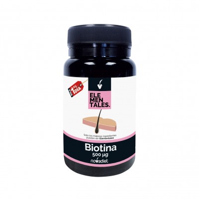 Biotina - Elementales de Novadiet Novadiet 53509 Piel, Cabello y Uñas, Complementos y Vitaminas salud.bio