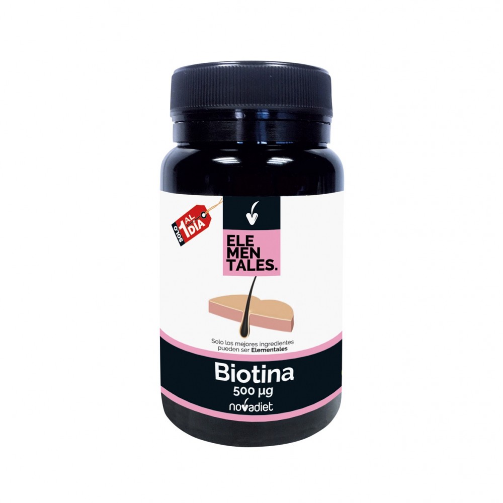 Biotina - Elementales de Novadiet Novadiet 53509 Piel, Cabello y Uñas, Complementos y Vitaminas salud.bio
