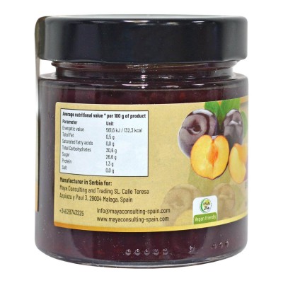 Mermelada de Ciruela Extra Orgánica 250g de Maya Organic Maya Organic MAY-71061 Alimentación salud.bio
