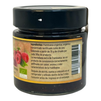 Mermelada de FRAMBUESA Extra Orgánica 250g de Maya Organic Maya Organic MAY-71059 Alimentación salud.bio