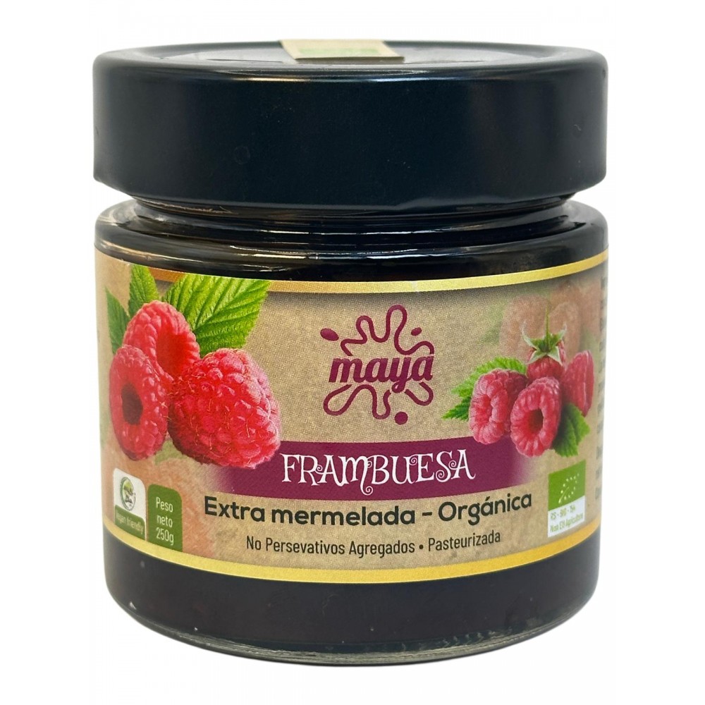 Mermelada de FRAMBUESA Extra Orgánica 250g de Maya Organic Maya Organic MAY-71059 Alimentación salud.bio