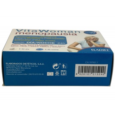 VitaWoman Menopausia (dia/noche) de Eladiet Eladiet PA.WOM.MEN.12 Menopausia salud.bio