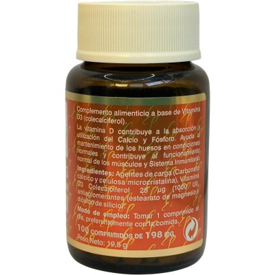 Vitamina D3 (Colecaciferol 25pg) 1000 UI 100 comprimidos de Tongil Tongil M25 Inicio salud.bio