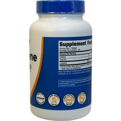 Licopeno 50 mg 120 cápsulas blandas de Nutricost Nutricost NCS-67378 Antioxidantes salud.bio