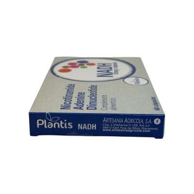 NADH Plus (Nicotinamide Adenine Dinucleotide) 60 Cápsulas de Plantis Artesania Agrícola ART-03560 Antioxidantes salud.bio