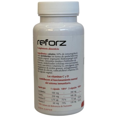 Reforz defensas (Lactoferrina + calostro) 60 cápsulas de Plantis Artesania Agrícola ART-080149 Sistema inmunitario salud.bio