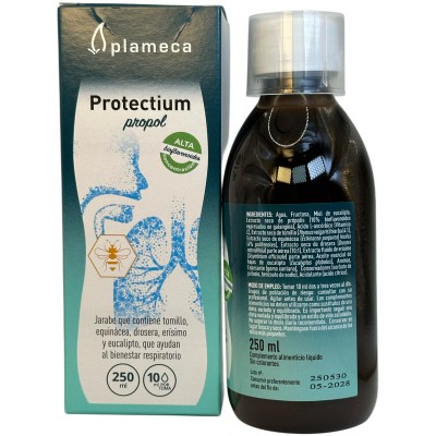 Protectium Propol 250ml Jarabe de Plameca Plameca PLA-456400 Acción benéfica garganta y pecho salud.bio