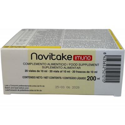 Novitake Imuno 20 viales de NovaDiet Novadiet 52121 Sistema inmunitario salud.bio