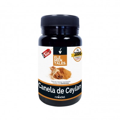 Canela de Ceylan 600mg 30 cápsulas - Elementales de Novadiet Novadiet 53519 Ayuda Glucemia y Diabetes salud.bio