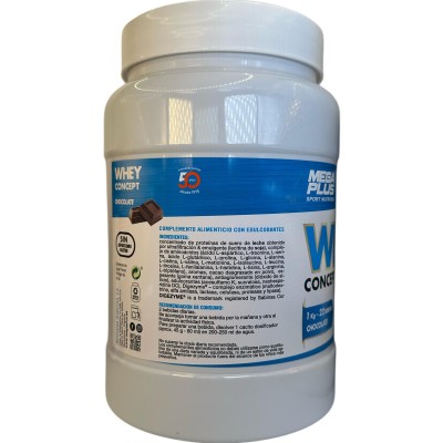 WHEY CONCEPT 1Kg. Proteína alta calidad de Megaplus Megaplus  Proteinas salud.bio