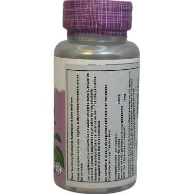 WILD YAM (Dioscorea villosa) 60 Cápsulas Vegetales de Solaray SOLARAY SOLA-03690 Menopausia salud.bio