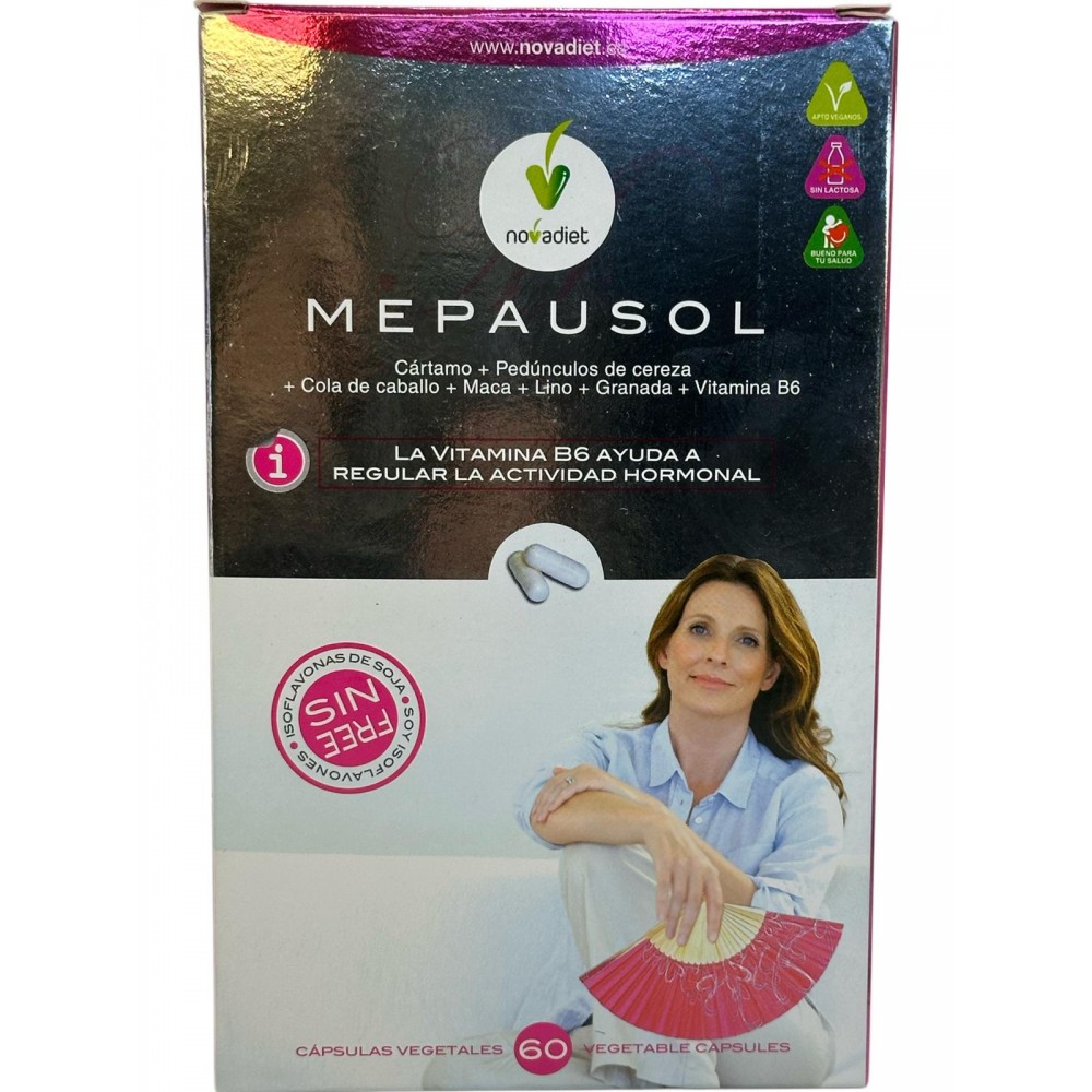 Mepausol 60 cápsulas de Novadiet Novadiet 52098 Menopausia salud.bio