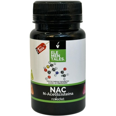 NAC N-Acetil L-Cisteína 300mg 30 cápsulas Vegetales de Novadiet Novadiet NOV-53541 Higado y sistema hepatobiliar salud.bio
