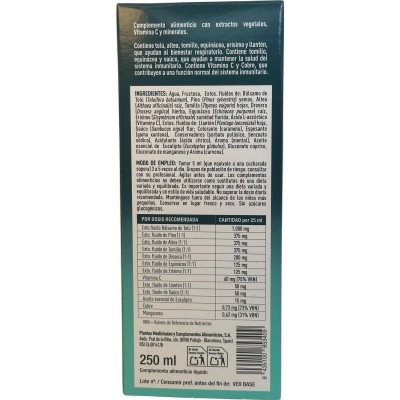 Protectium Pectoral Adultos 250ml Jarabe de Plameca Plameca PLA-534000 Acción benéfica garganta y pecho salud.bio