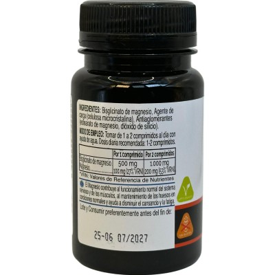 Magnesio Bisglicinato 500mg 90 comprimidos de Novadiet Novadiet NOV-53523 Articulaciones, Huesos, Tendones y Musculos, compon...