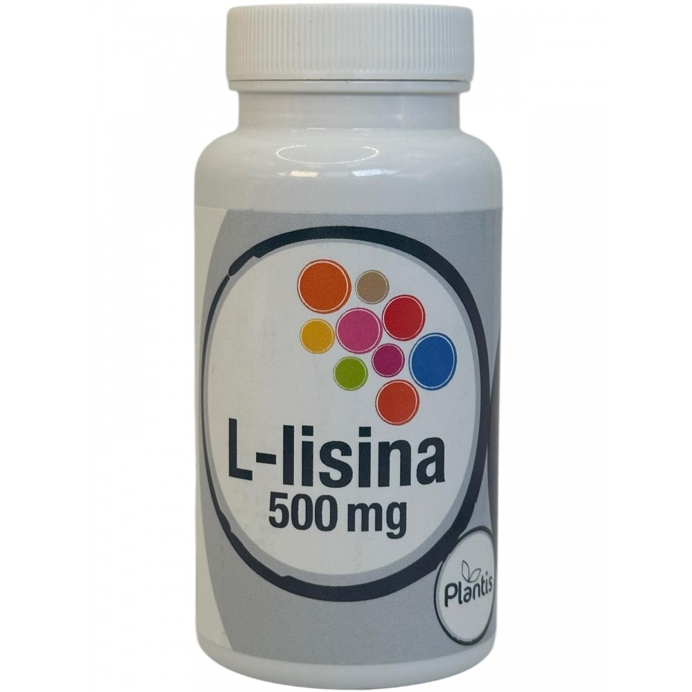 L-lisina 500 mg 60 Cápsulas Vegetales de Plantis Artesania Agrícola PLA-03788 Aminoácidos salud.bio