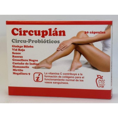 Circuplán 30 ó 60 cápsulas (Circulatorio con probióticos, piernas cansadas) de DIS DIS DIS-88552-37444 Sistema circulatorio s...