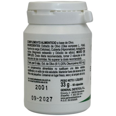 Olivo extracto seco 60 comprimidos de Integralia INTEGRALIA GEN-54617 PLANTAS EN COMPRIMIDOS salud.bio