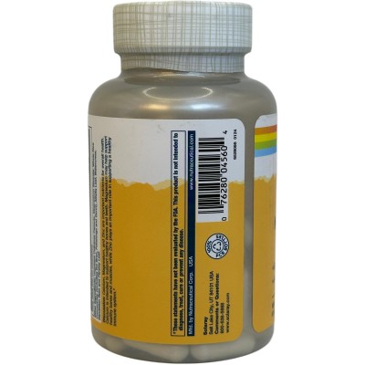 Calcio, magnesio y zinc, 100 cápsulas vegetales de Solaray SOLARAY SM-4560 Articulaciones, Huesos, Tendones y Musculos, compo...