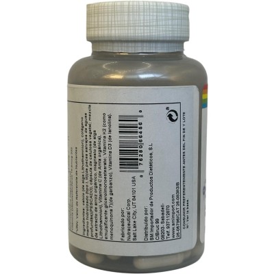 Collagen Bone Complete 90 cápsulas vegetales de Solaray Eladiet SOLA-66456 Articulaciones, Huesos, Tendones y Musculos, compo...