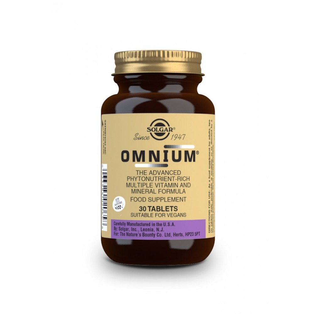 Multivitaminico Omnium de Solgar SOLGAR  Vitaminas y Multinutrientes salud.bio