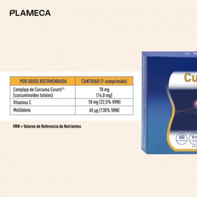 PACK 3 unidades Curarti FORTE 60 comprimidos de Plameca Plameca 3-PLA-84622 Suplementos Naturales acción Analgesica, Antiinfl...