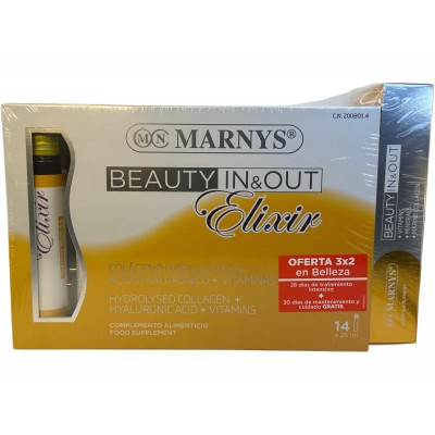 Pack 2x Beauty Elixir 14 viales + Beauty 30 de Marnys Marnys PACKMNV449_X2_MN449 Nutricosmética salud.bio