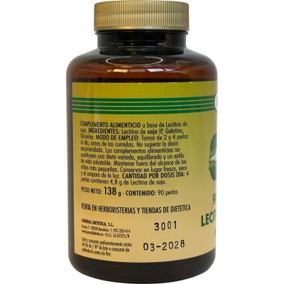 Perlas de Lecitina de Soja de 1200 mg. de Integralia INTEGRALIA 108 Inicio salud.bio