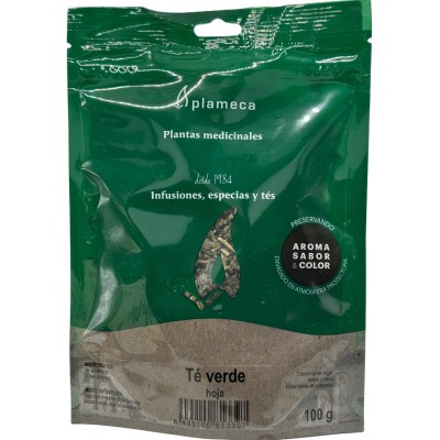 Té Verde hoja bolsa 100g de Plameca Plameca PLA-81339 Plantas y Semillas empacadas salud.bio