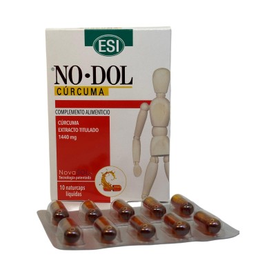 NO-DOL CÚRCUMA 10 ó 30 NATURCAPS de ESI ESI  Suplementos Naturales acción Analgesica, Antiinflamatoria, malestar, dolor salud...