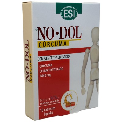 NO-DOL CÚRCUMA 10 ó 30 NATURCAPS de ESI ESI  Suplementos Naturales acción Analgesica, Antiinflamatoria, malestar, dolor salud...