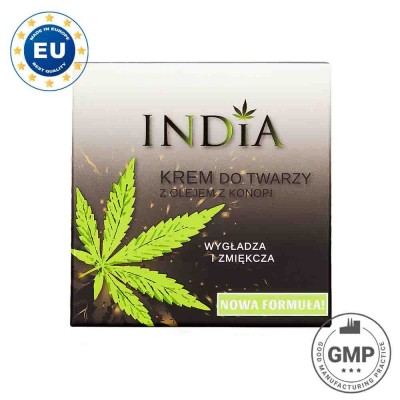 Crema Facial Día y Noche 50ml. aceite de cañamo de India Lab India Cosmetics 283582 Cosmética Natural salud.bio