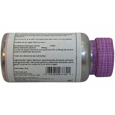 Saw Palmetto (Berry Extract 160mg) 60 Perlas de Solaray SOLARAY SOLA-03782 Sénior y Tercera Edad salud.bio