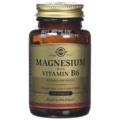 Magnesio con Vitamina B6 de Solgar SOLGAR  Suplementos Minerales  salud.bio
