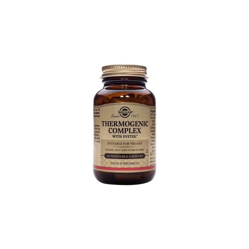 Thermogenic Complex 60 Cápsulas de Solgar Solgar 1651285 Termogénicos, Energético (Activadores Metabólicos) salud.bio
