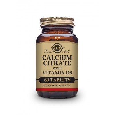 Citrato de Calcio con Vitamina D3 de Solgar SOLGAR  Articulaciones, Huesos, Tendones y Musculos, componen el Aparato Locomoto...