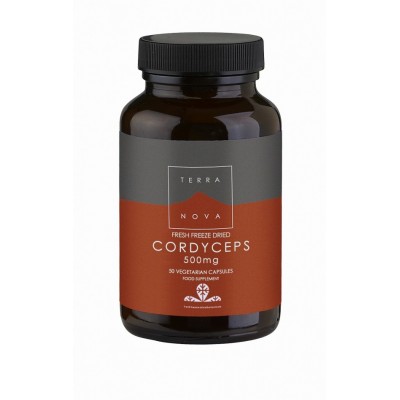 Córdiceps 500 mg (Cordyceps sinensis) de Terra Nova Terra Nova T1843 Sistema inmunitario salud.bio