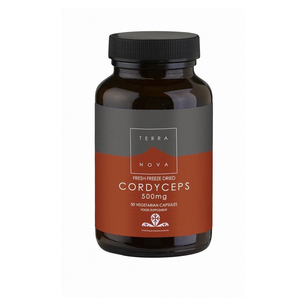Córdiceps 500 mg (Cordyceps sinensis) de Terra Nova Terra Nova T1843 Sistema inmunitario salud.bio