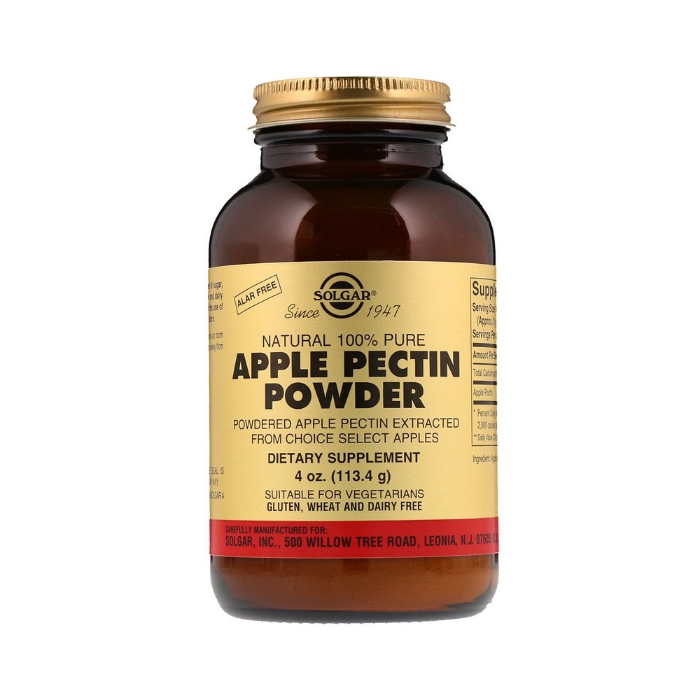 Pectina de Manzana en Polvo, 4 oz (113.4 g) de Solgar SOLGAR SOL-00120 Ayudas aparato Digestivo salud.bio