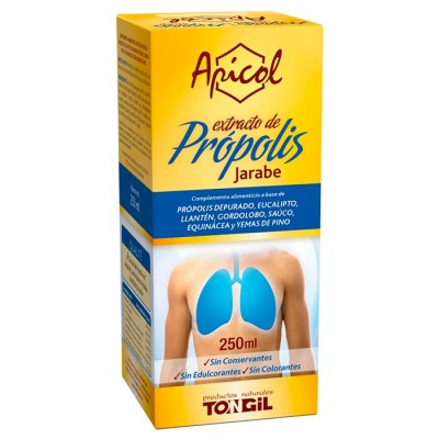 APICOL JARABE Extracto de PRÓPOLIS 250ml de Tongil Tongil C12 Bebé , infantil y jóvenes salud.bio