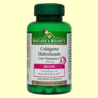 Colágeno Hidrolizado con Vitamina C (90 Comprimidos) de Nature's Bounty NATURE´S BOUNTY 03600 Vitamina C salud.bio