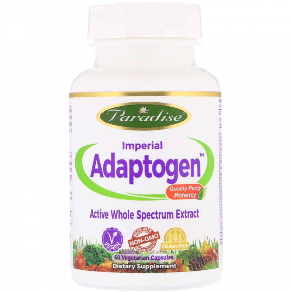 Adaptógeno Imperial, 60 cápsulas vegetarianas de Paradise Herbs Paradise PAR-77767 Estados emocionales, ansiedad, estrés, dep...