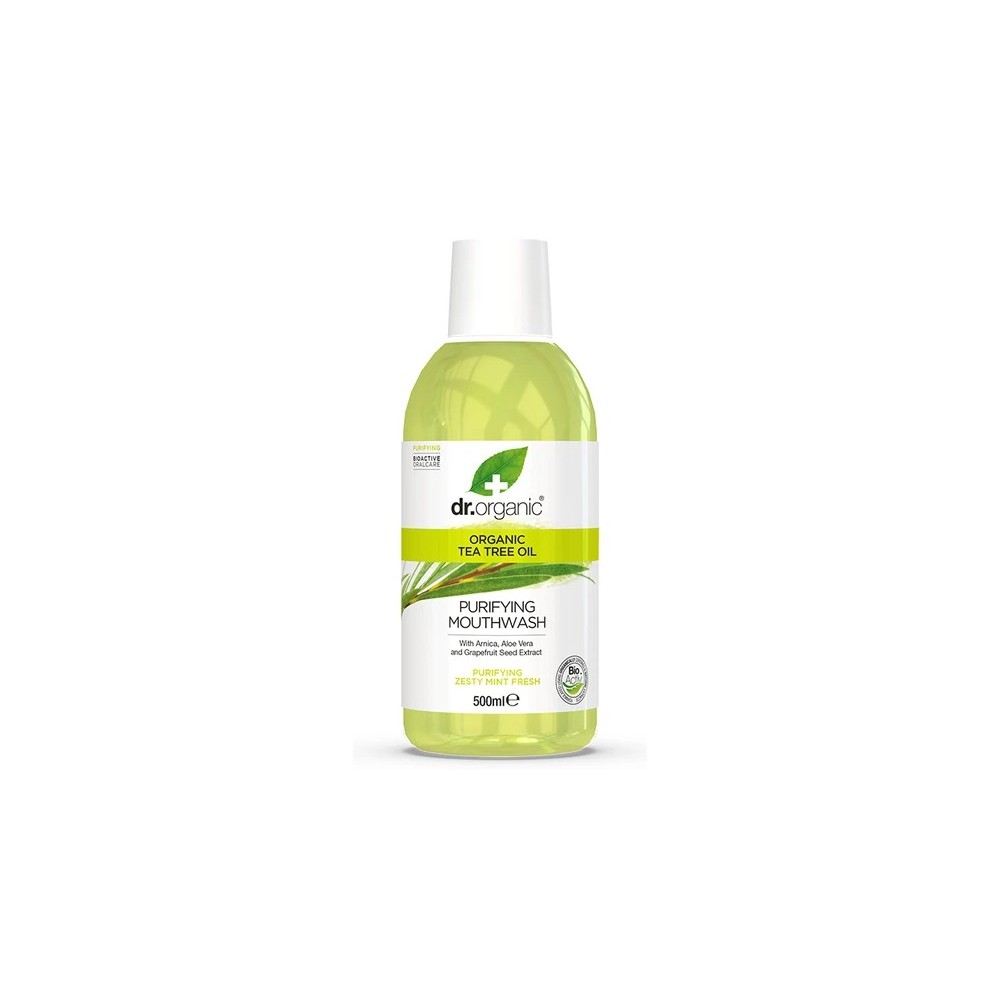 Enjuague bucal de árbol de té 500ml de Dr.Organic Doctor Organic DR00154 Dentrificos , Pasta de Dientes salud.bio