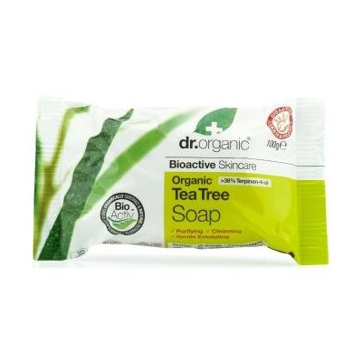 Jabon En Pastilla Arbol Del Te Organico 100gr Dr Organic Doctor Organic 00496 Cuidado externo e higiene salud.bio