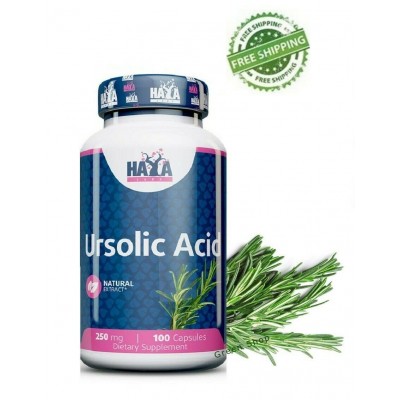 Ácido Ursólico 250mg. 100 Cápsulas de Haya Labs Haya Labs HAY-15526 Gainers: Los Mejores Suplementos Para Ganar Masa Muscular...