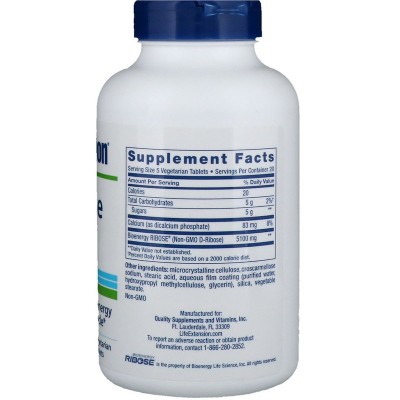 D-Ribose Nicotinamide Riboside 1020mg, 100 comp. de Life Extension Life Extension LEX-14733 Patologías e indicaciones salud.bio