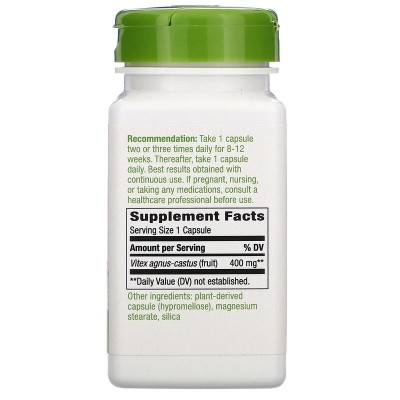 Vitex Fruit, 400 mg, Vegan Cápsulas de Nature's Way Nature`s Way vitex fruit Especial Mujer salud.bio